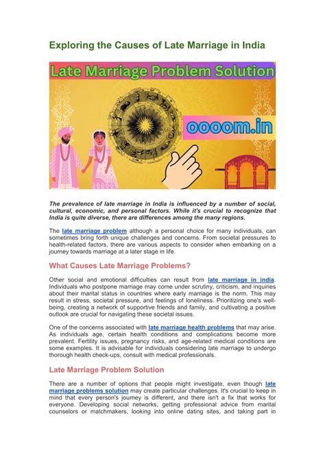 Ppt Exploring The Causes Of Late Marriage In India Powerpoint