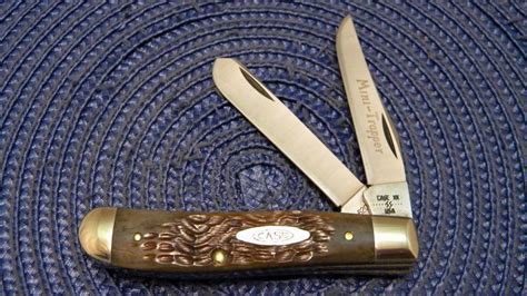 Case Xx Ss Usa Dot Bone Sp Ssp Mini Trapper Knife