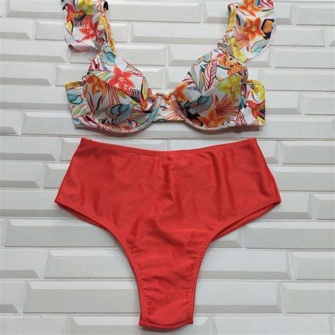 Biquini Aro Hot Pants Estampado