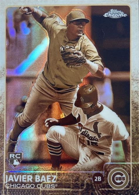 Javier Baez 2015 Topps Chrome 89 Sepia Refractor PSA 10 Price Guide