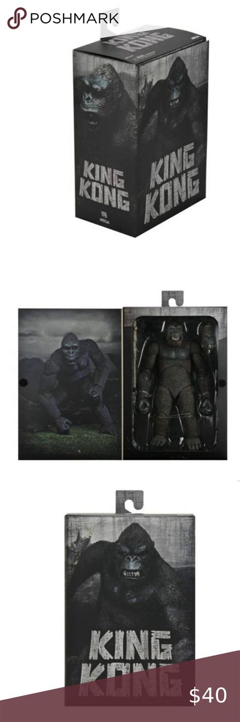 Neca Ultimate King Kong 7” Scale Action Vinyl Figure (Skull Island ...