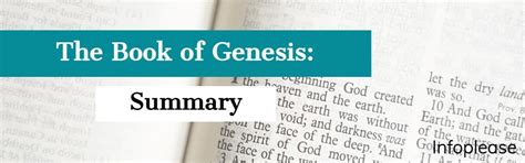 The Book Of Genesis Summary Infoplease