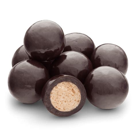 Malted Milk Balls Dark Chocolate Coated 8 Oz Pearls Candy And Nuts