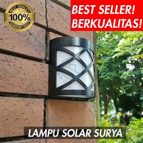 Jual Lampu Led Solar Cell Tenaga Surya Dinding Taman Teras Serbaguna