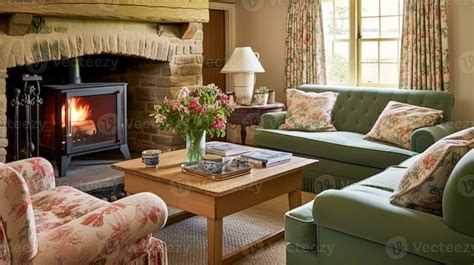 Farmhouse cottage interior design, home decor, sitting room and living ...