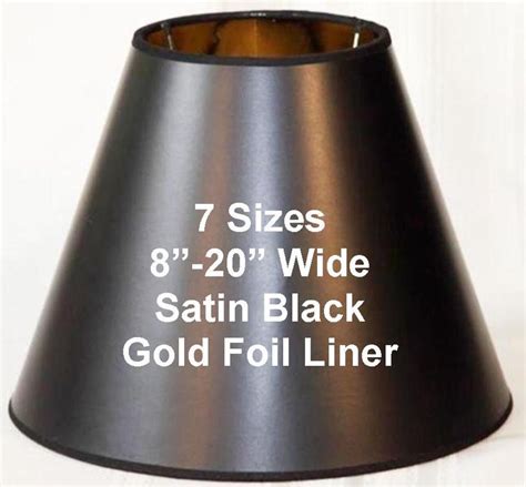 Empire Tapered Black Paper Lamp Shade Colorful Lamp Shades Small