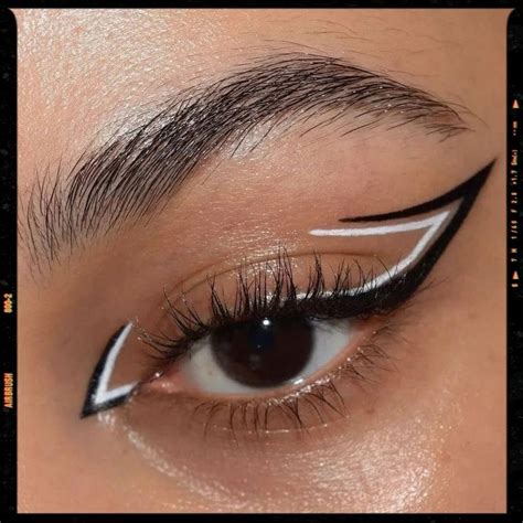 Black And White Graphic Liner Maquillaje De Ojos Deliniados De Ojos