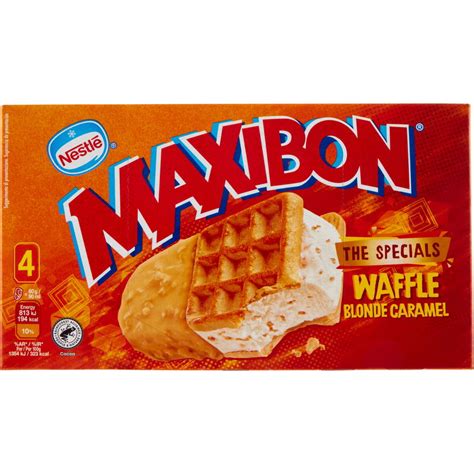 Maxibon Gelato Waffel Blond Caramel Motta X G Coop Shop