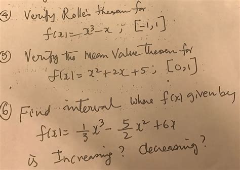 Solved Verify Rolles Theorem For Fx X3 X 1 1