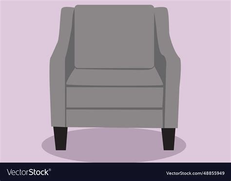 Single sofa Royalty Free Vector Image - VectorStock