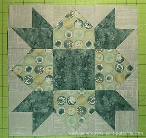 Weathervane Quilt Block And Finished