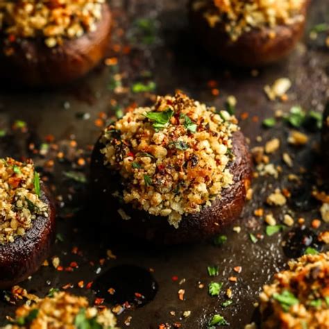 Vegan Stuffed Mushrooms Nora Cooks