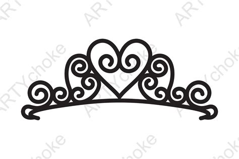 Tiara Crown Svg File For Cricut Gráfico Por Artychoke Design · Creative Fabrica