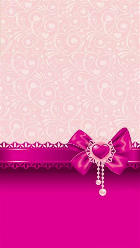 Pink Bow Wallpaper...By Artist Unknown... | Bow wallpaper, Pink ribbon ...