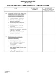 California Position Task Book Ptb For Ambulance Strike Team Medical