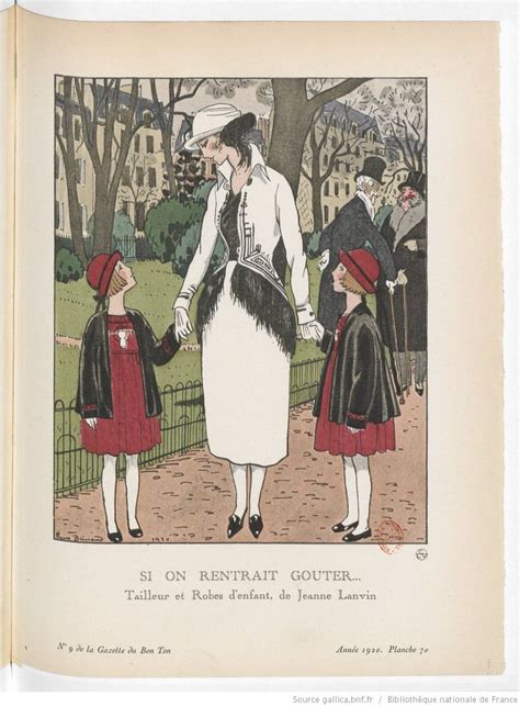 La Gazette Du Bon Ton Directeur Lucien Vogel Jeanne Lanvin Art