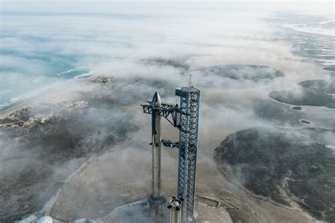 Spacex Starship Rocket Se Prépare Pour Le Lancement Mises à Jour En