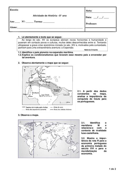 Jardim Colorido Da Tia Suh Atividades Do 8º Ano De História Prontas