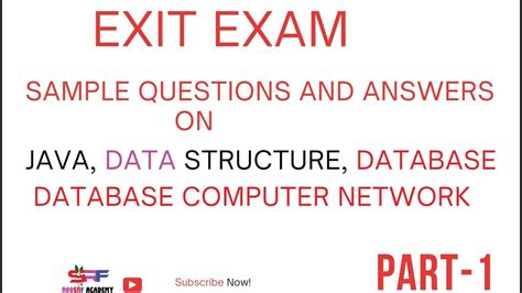 Part 1 EXIT EXAM SAMPLE QUESTIONS ANSWERS ON JAVA DATA STRUCTURE