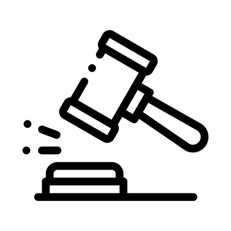 Court Gavel Law And Judgement Icon Vector Illustration 17432742 Vector