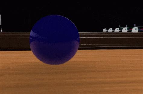 Blue Bowling Ball  Cen