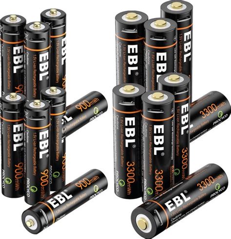 Ebl Pack Oplaadbare Batterijen Aa Aaa Rechargeable Mwh