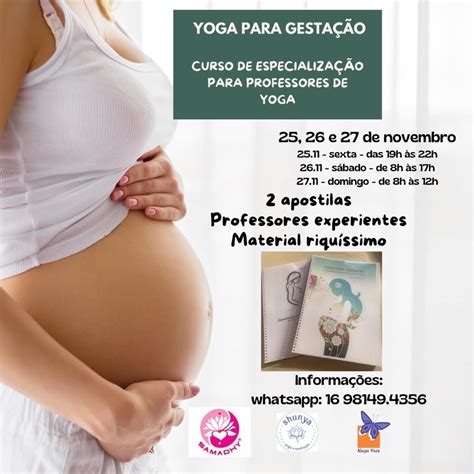 Curso de Especialização em Yoga para Gestantes Samadhy Yoga em Jundiaí