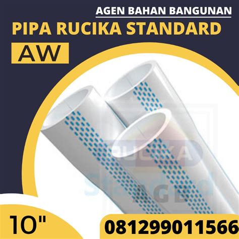 Jual Pipa PVC 10 Inch Rucika Standard Pipa Rucika Wavin Pipa Wavin