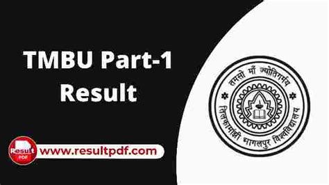 Tmbu Part 1 Result 2023 2022 25 Declared