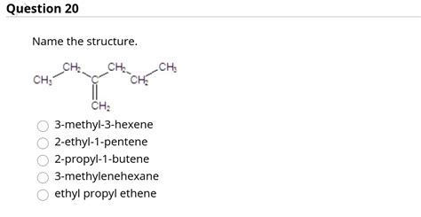 Solved Name The Structure Ch3 Ch2 Chch Ch3 Ch3 Ch2 Chch Ch2 Ch3 Ch3