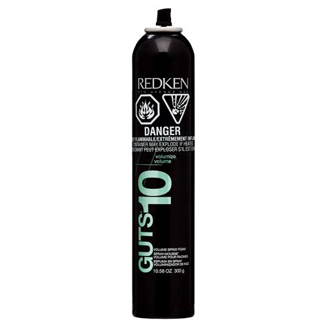 Redken Guts 10 Volumizing Frizz Control Hairspray Foam 105 Oz For