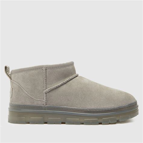 Ugg Classic Ultra Mini Clear Boots In In Grey Lyst Uk