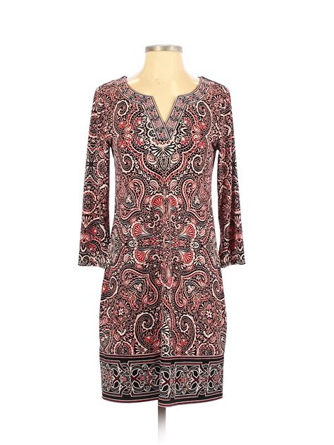 White House Black Market Paisley Pink Casual Dress Size S 77 Off