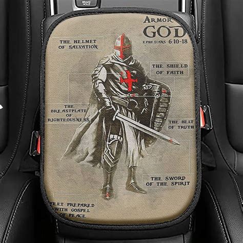 The Armor Of God Seat Box Cover Ephesians 610 18 Niv Car Center Conso