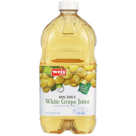 Weis Quality 100% WHITE GRAPE JUICE FROM CONCENTRATE - 1Source