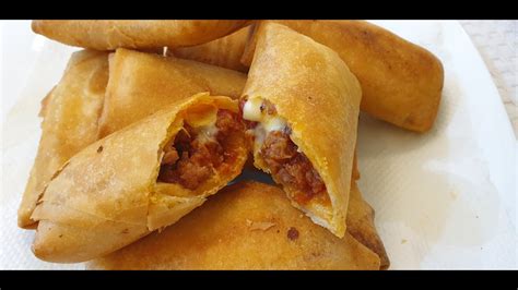 Resepi Popia Bolognese Cheese Crispy Youtube