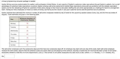 Solved A Linear Programming Computer Package Is Needed Chegg