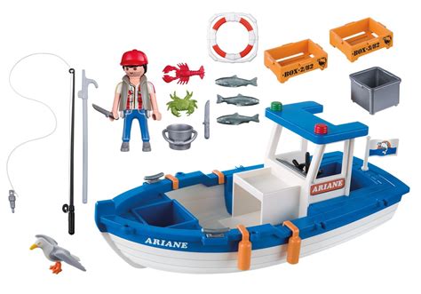 Bateau De Pêche Playmobil Port And Plaisance 5131