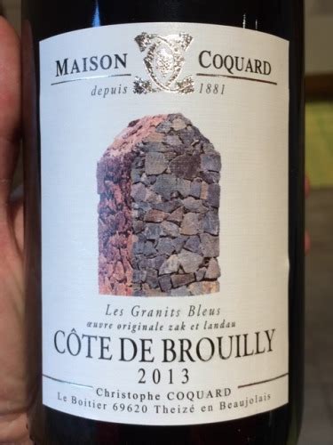 2018 Maison Coquard Les Granits Bleus Côte de Brouilly Vivino United