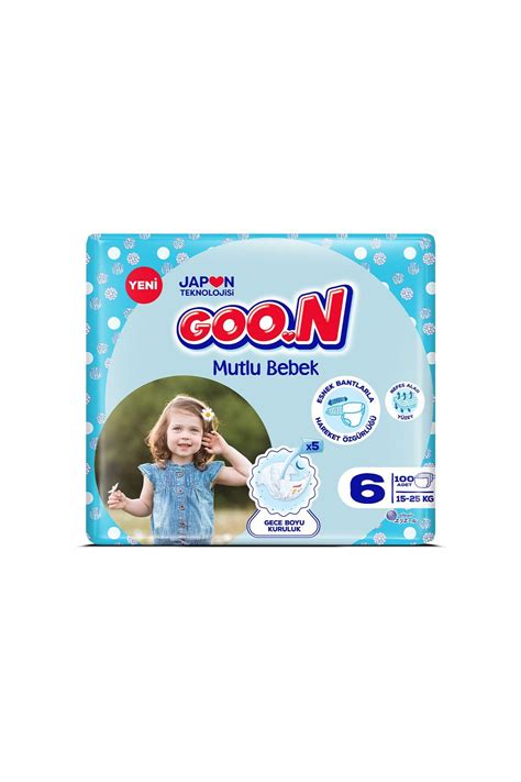 GOON Bebek Bezi Bant 6 Beden 100 Adet