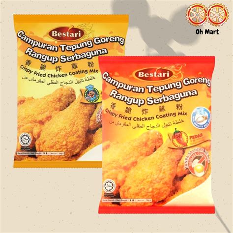 Bestari Crispy Fried Chicken Coating Mix 1kg Originalhotand Spicy Shopee Malaysia