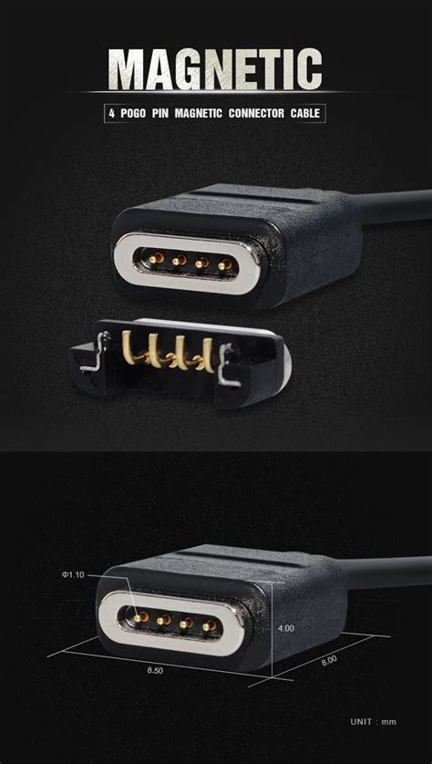 Usb Magnetic Pogo Pin Type C Connector Usb Charging Cable Buy