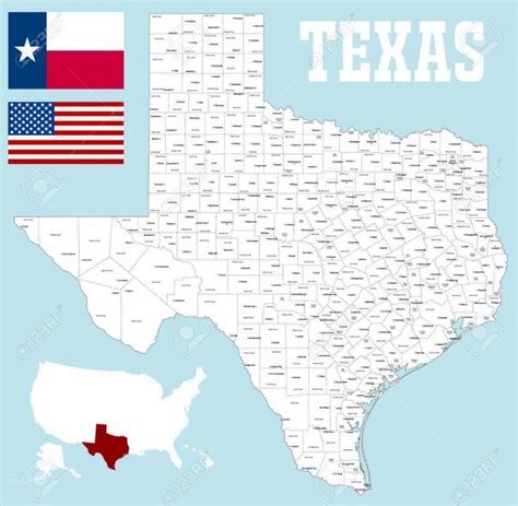 Printable Map Of Texas Counties