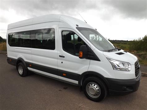 Ford Transit 17 Seat School Minibus In White Or Metallic Silver For Sale