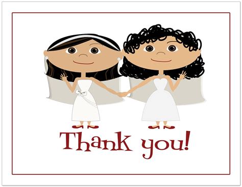 Lesbian Wedding Thank You Cards By 76thstreetink On Etsy