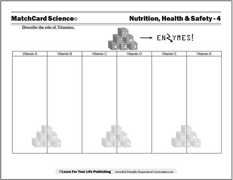 Vitamin Quiz Worksheets Library