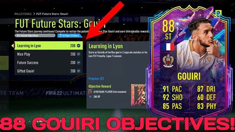 How To Complete Future Stars Gouiri Objectives Fast Rated Amine