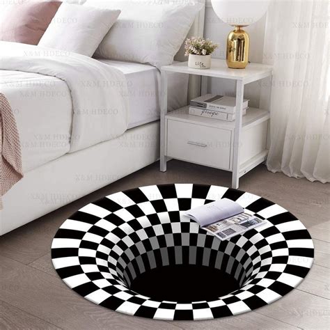 Buy 3D Bottomless Hole Optical Illusion Area Rug Carpet For Living Room