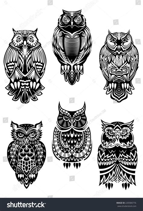 6,839 Owl Tribal Tattoo Images, Stock Photos & Vectors | Shutterstock