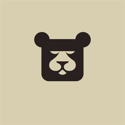 simple bear logo  vector art  vecteezy